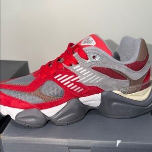 New Balance Carbon Grey and Red Lifestyle Shoes